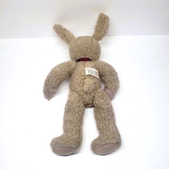 Vintage Boyds Bear Bunny Rabbit Bean Bag Plush Tan Easter Posable Ears 13" - Picture 8 of 10